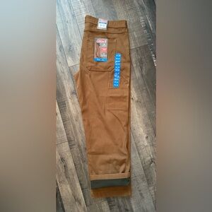Coleman Men's Fleece Lined Pant Size 38 x 30 Copper Tear Resistant Stretch